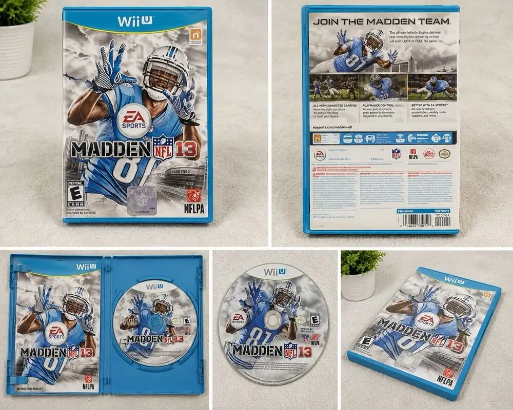 Madden NFL 13 Nintendo Wii U Complete CIB Tested EA Sports Football